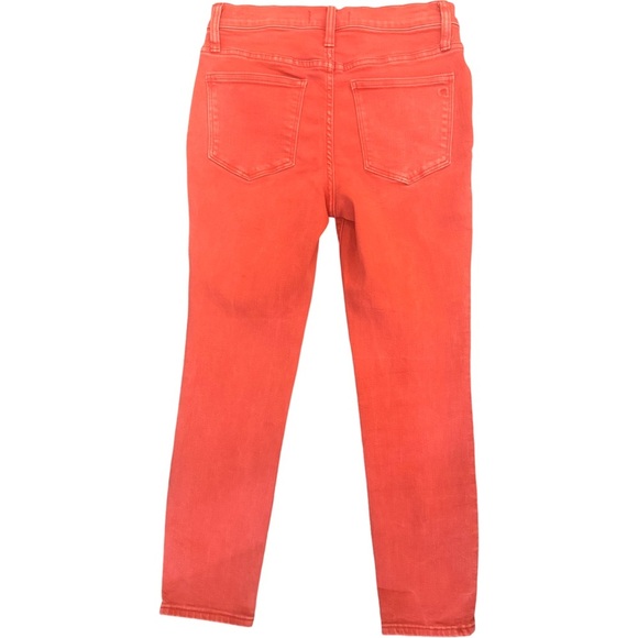 Madewell High-Rise Button Fly Coral Skinny Pants - Picture 2 of 6